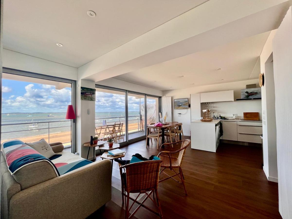Premiere Ligne Acces Prive Et Direct A La Plage Vue Mer Arcachón Exterior foto